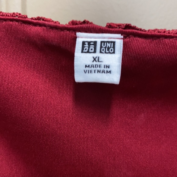 Uniqlo Lace Covered Shell Blouse - xl - Picture 2 of 3